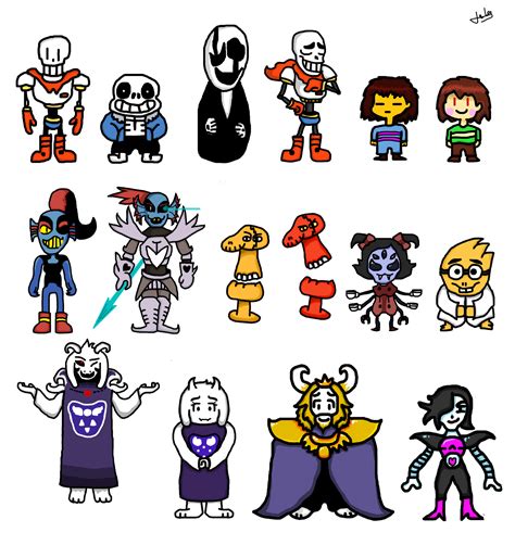 all characters from undertale